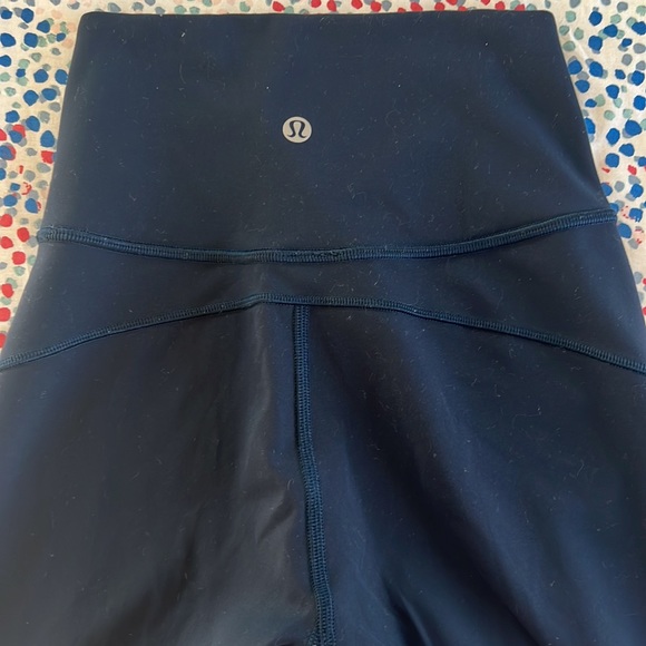 Navy 25 inch Lululemon Leggings - Picture 3 of 4